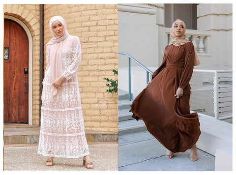 Illustrative example of modest graduation dress from Google Search