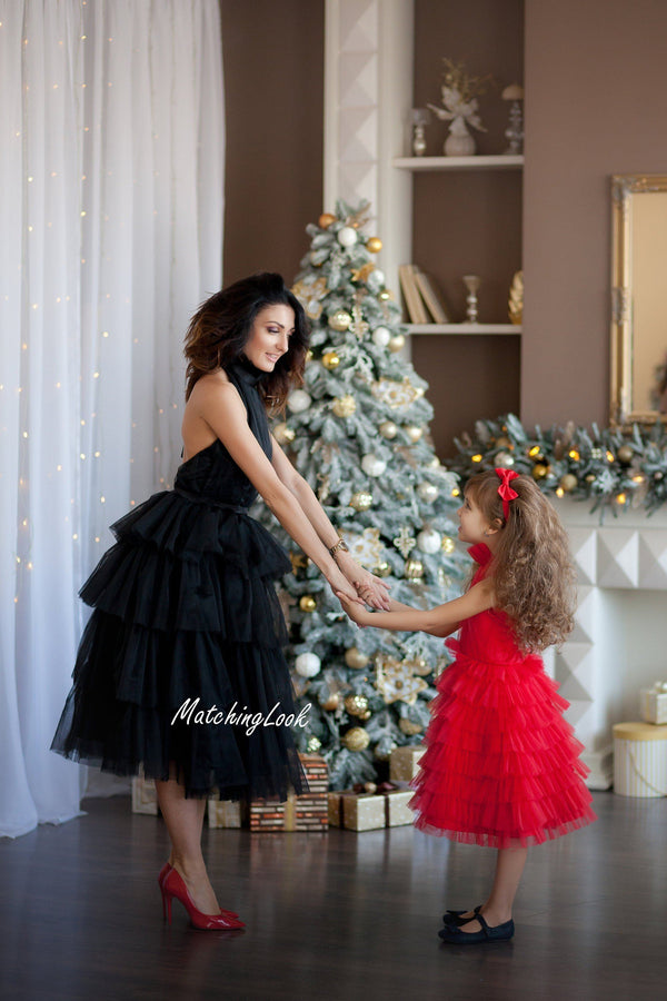 Illustrative example of mommy and me christmas dresses from Google Search