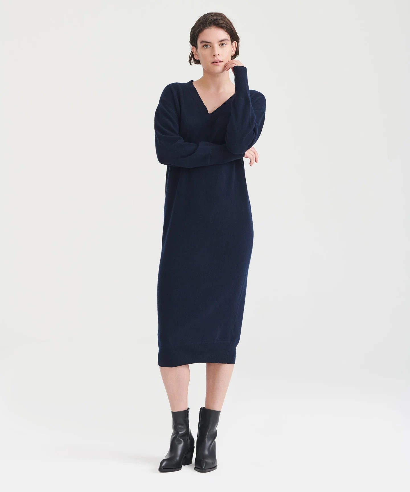 Illustrative example of petite sweater dress from Google Search
