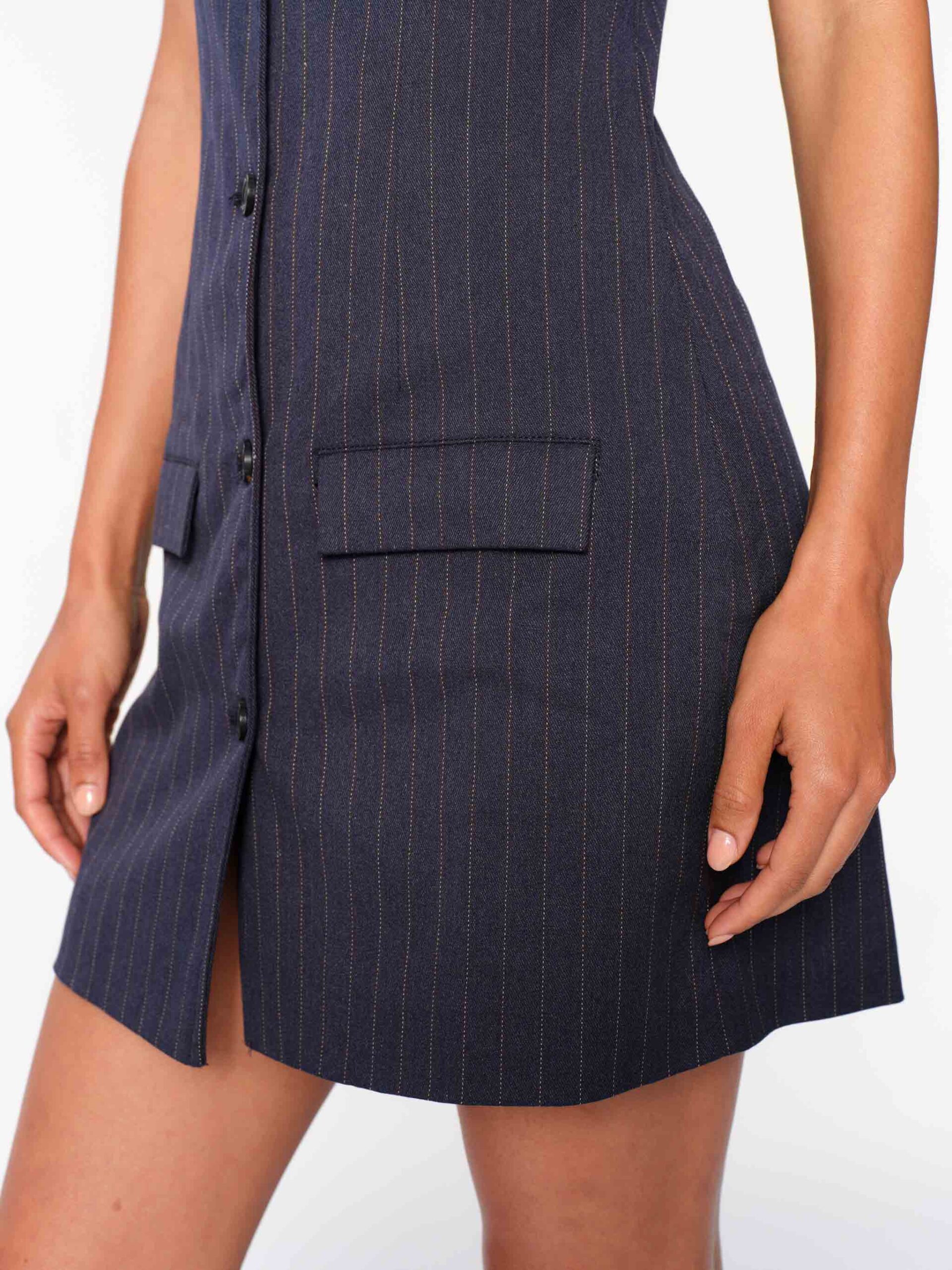 Illustrative example of pinstripe dress from Google Search