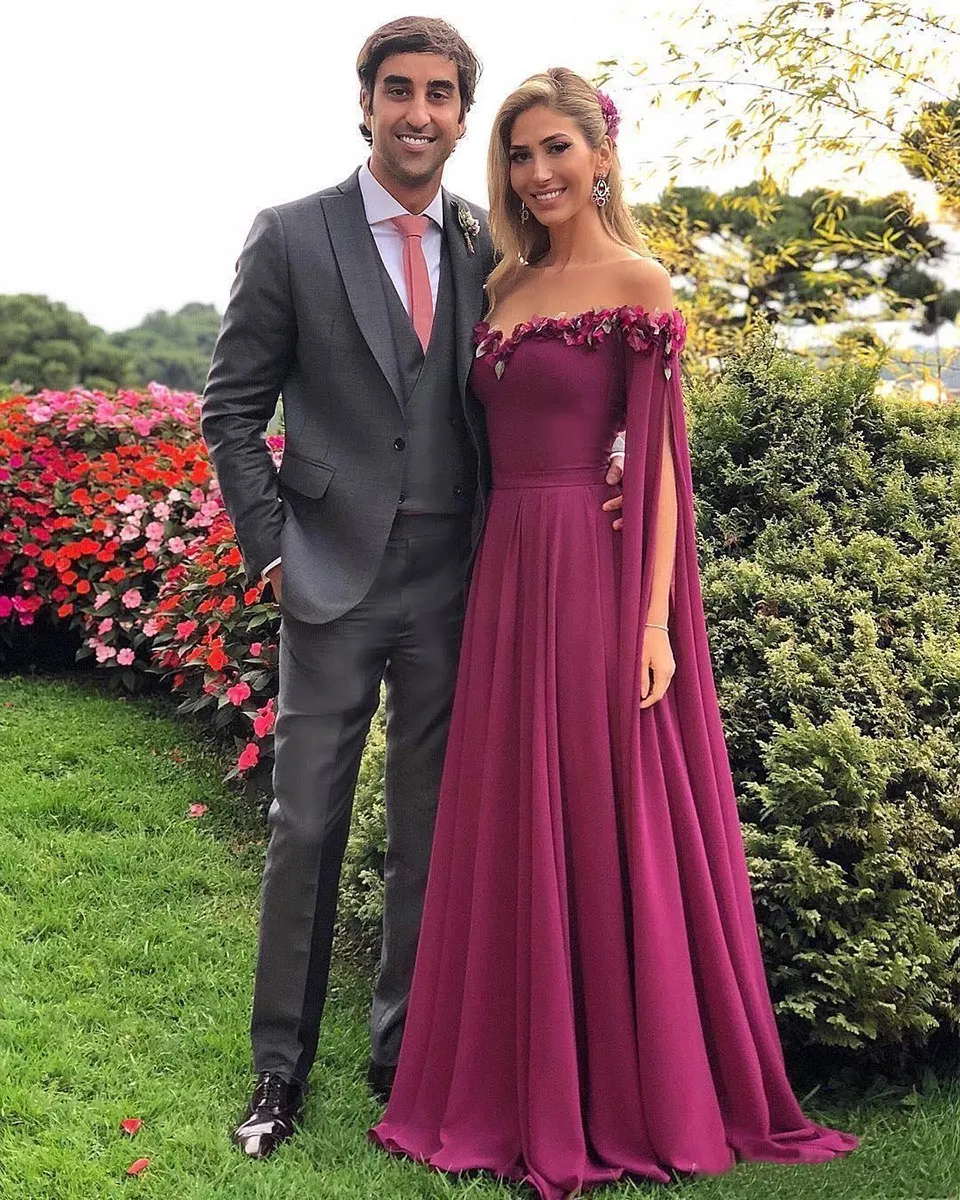 Illustrative example of plum bridesmaid dresses from Google Search