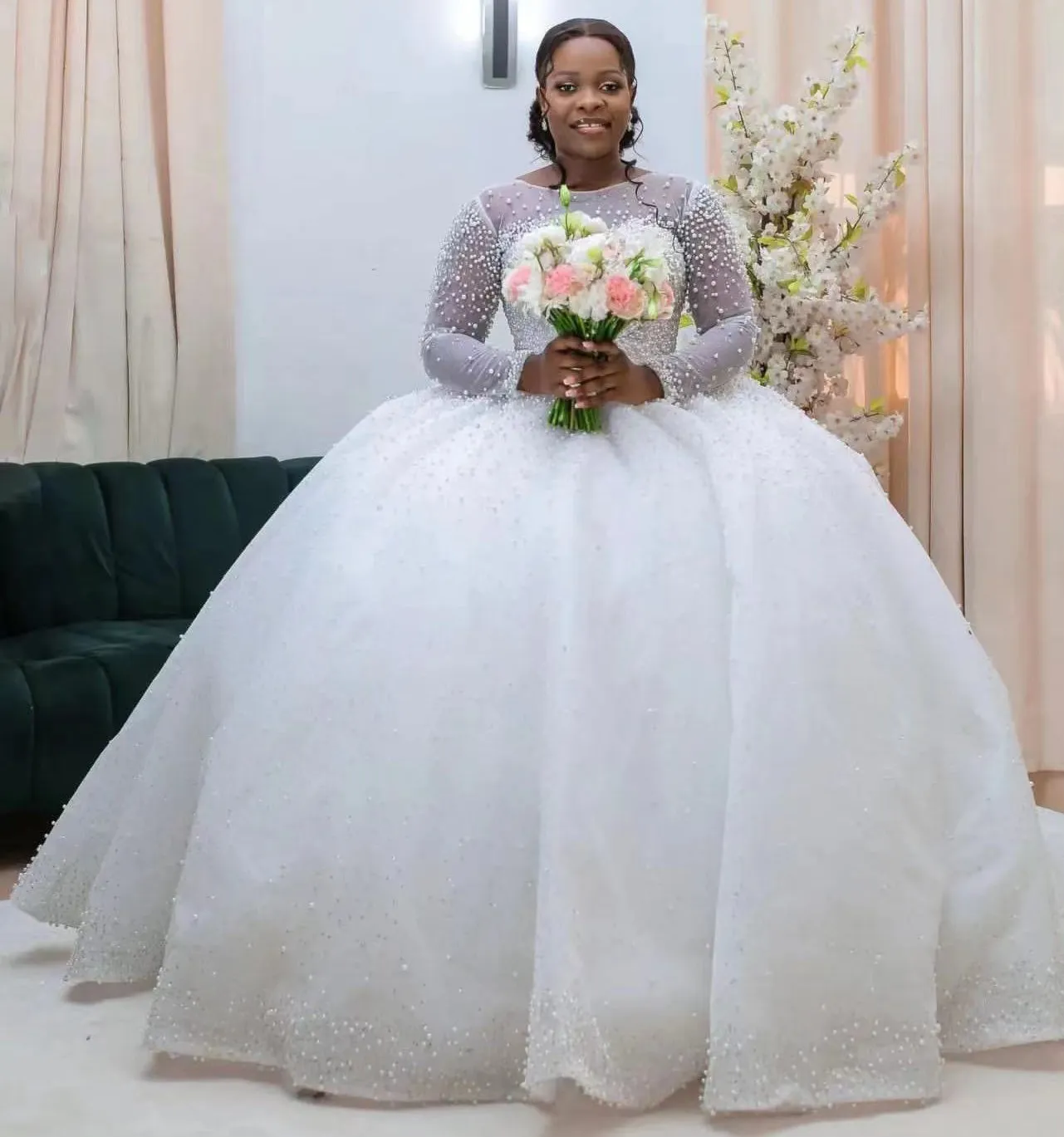 Illustrative example of puffy dresses wedding from Google Search