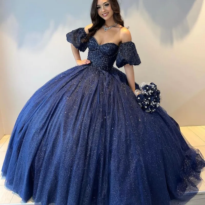 Illustrative example of quinceanera dresses that are blue from Google Search