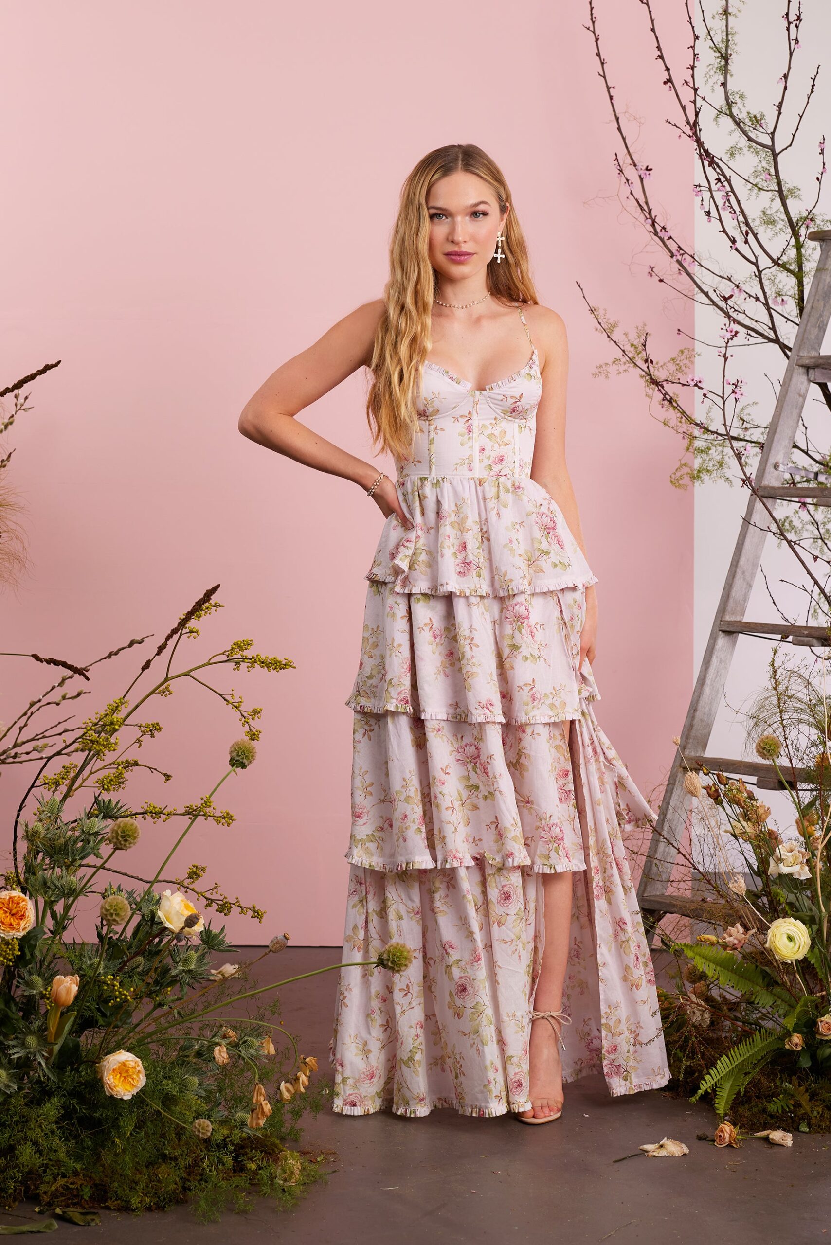 Illustrative example of rose pink dress from Google Search