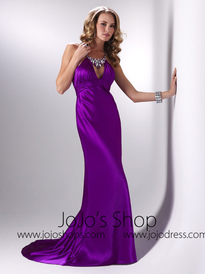 Illustrative example of sexy purple dress from Google Search