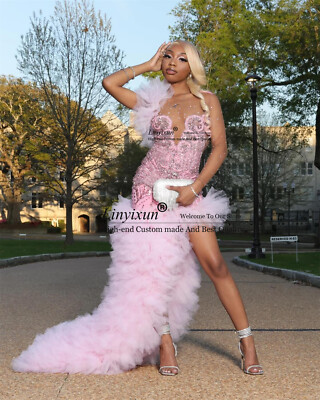 Illustrative example of short pink dresses for prom from Google Search